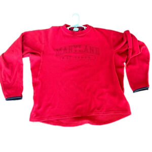 🌿Under Armour Maryland red fleece pullover Adult Medium🌿
